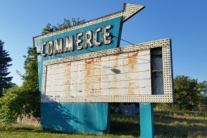 Commerce Township, MI drive-in sign