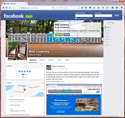 The Best Deck Builder on Facebook - MGE Blog: Deck Specials, Company News &amp; More | MGE Carpentry - facebook-deck-builder